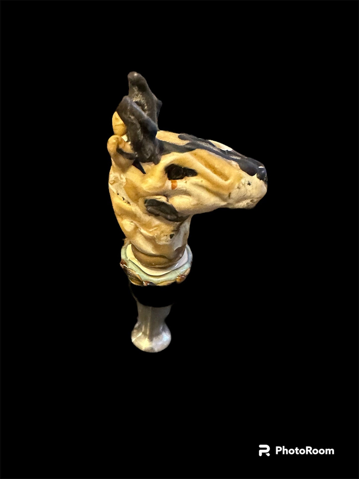 Glass pronghorn Wine bottle stopper