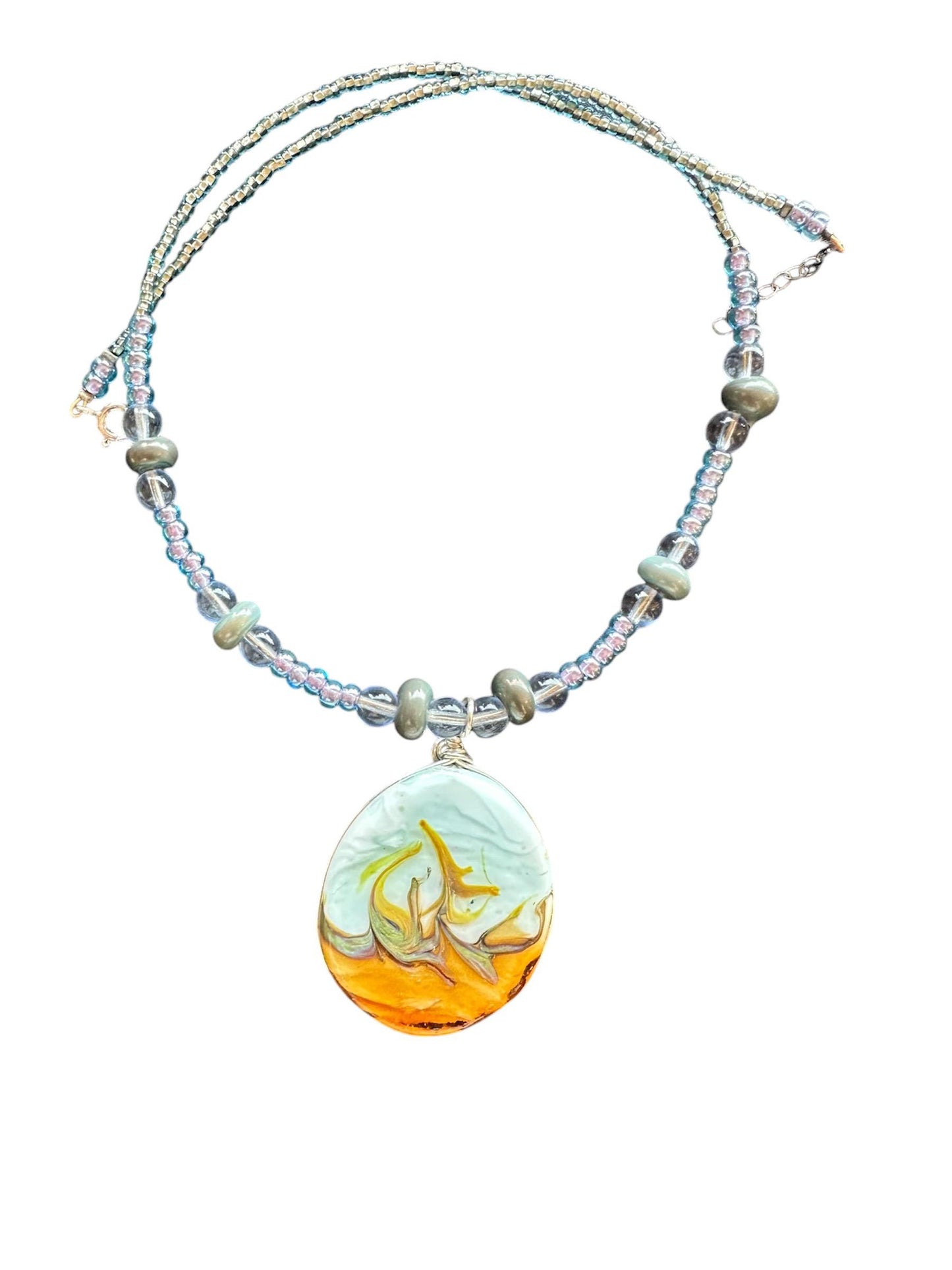 Ocean waves necklace