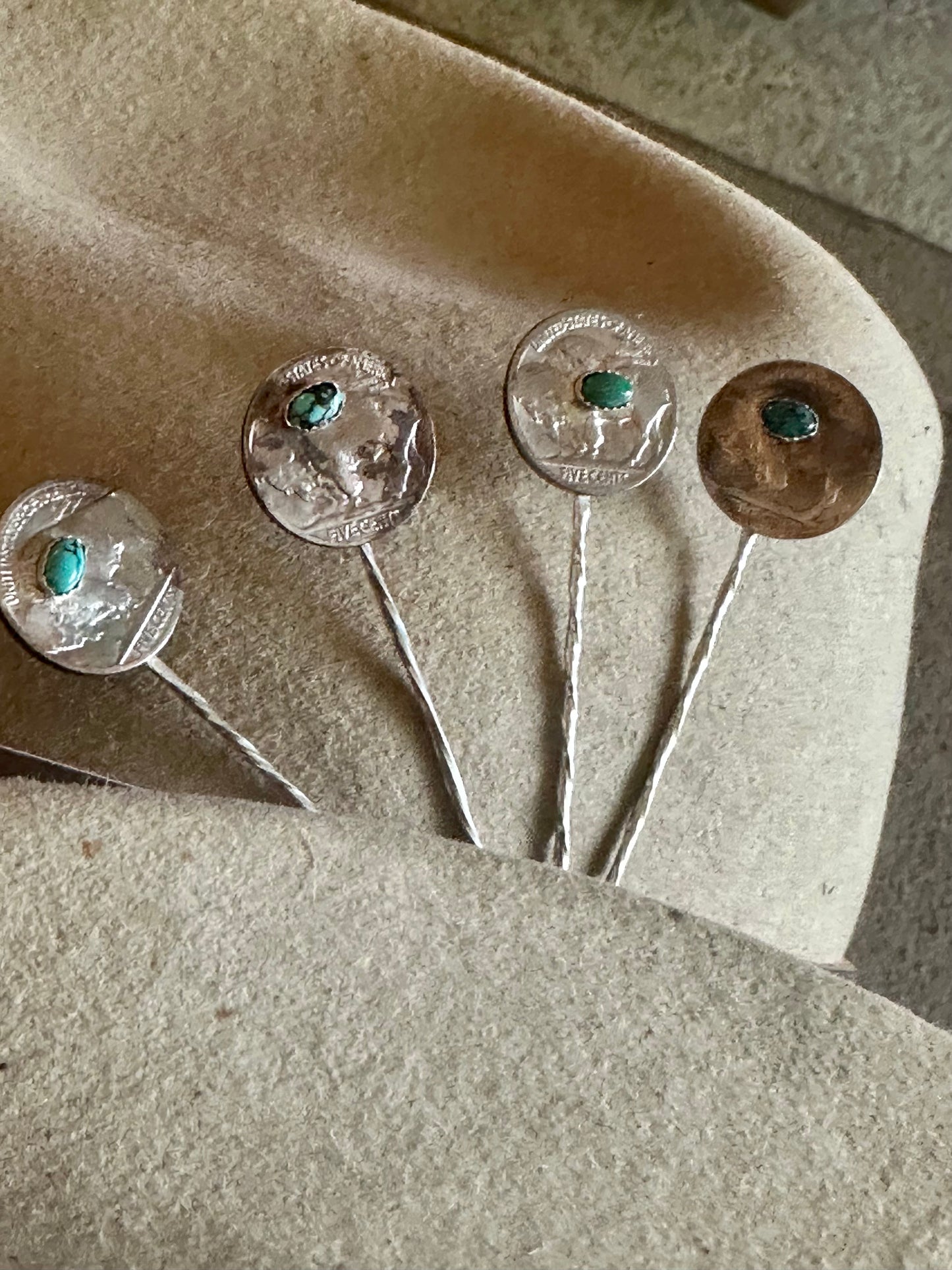 buffalo hat pick, Buffalo nickel hat pin, cowboy toothpick