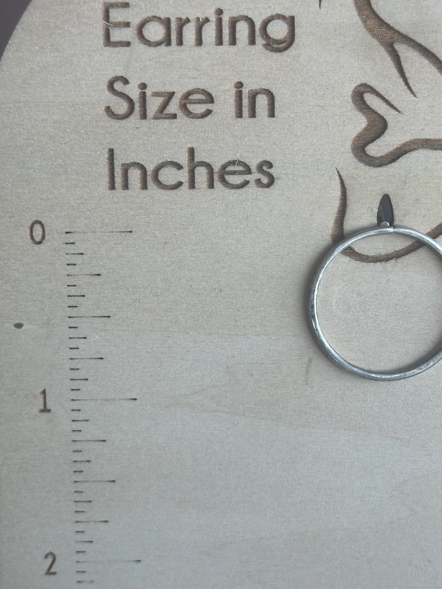 Circle post earrings, sterling silver open circle earrings , everyday earrings