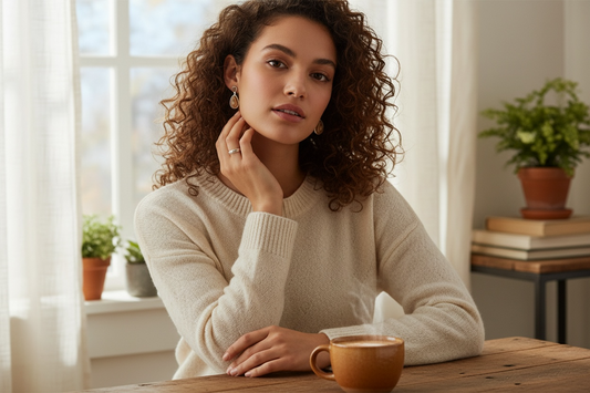 Custom Elk Ivory Earrings