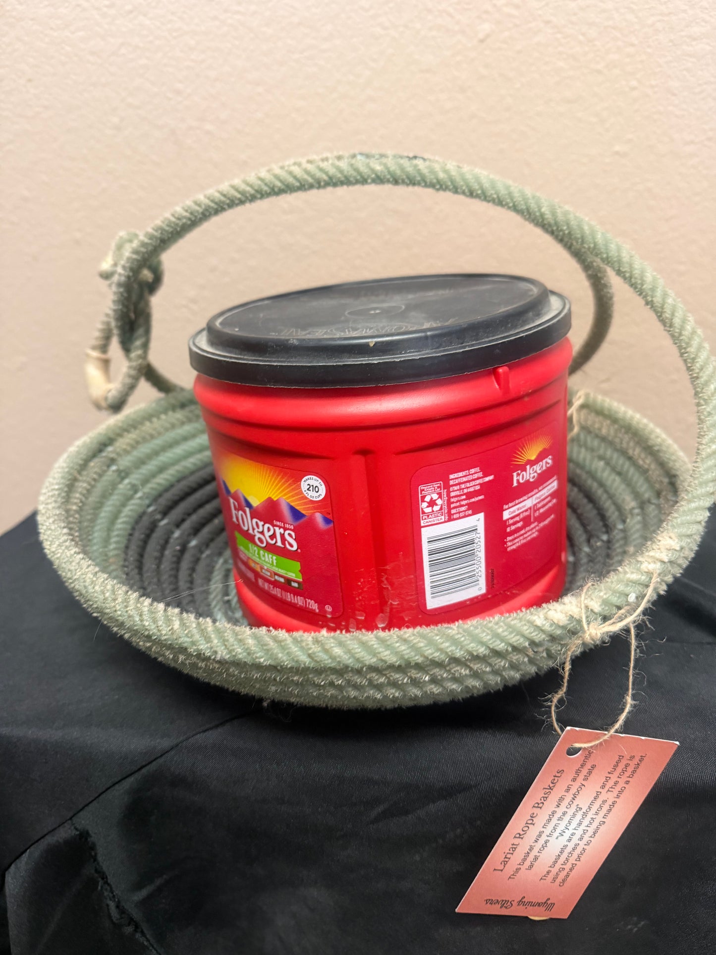 G-3 sage turquoise lariat rope basket