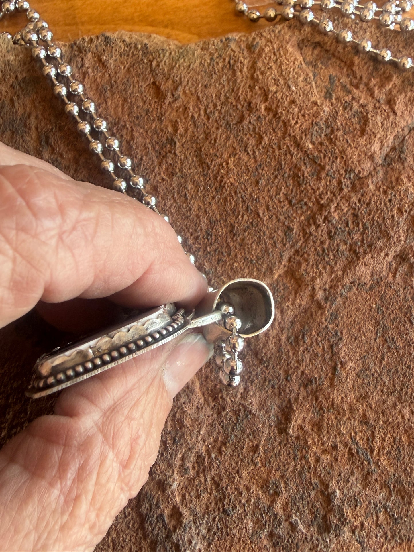 White Buffalo Statement Necklace | Handmade Sterling Silver