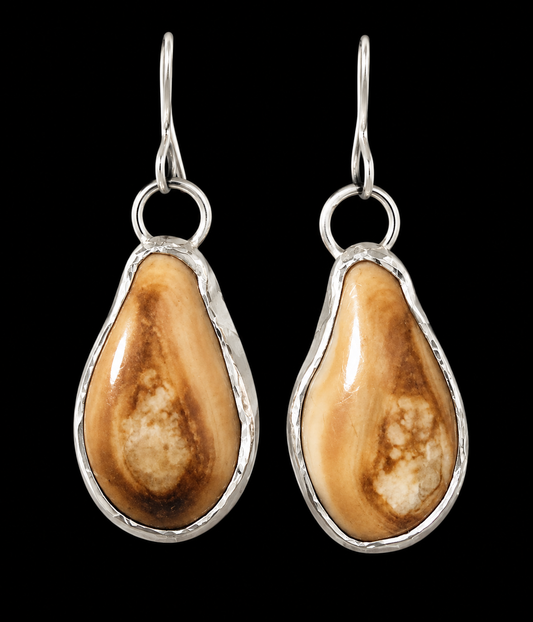 Custom Elk Ivory Earring