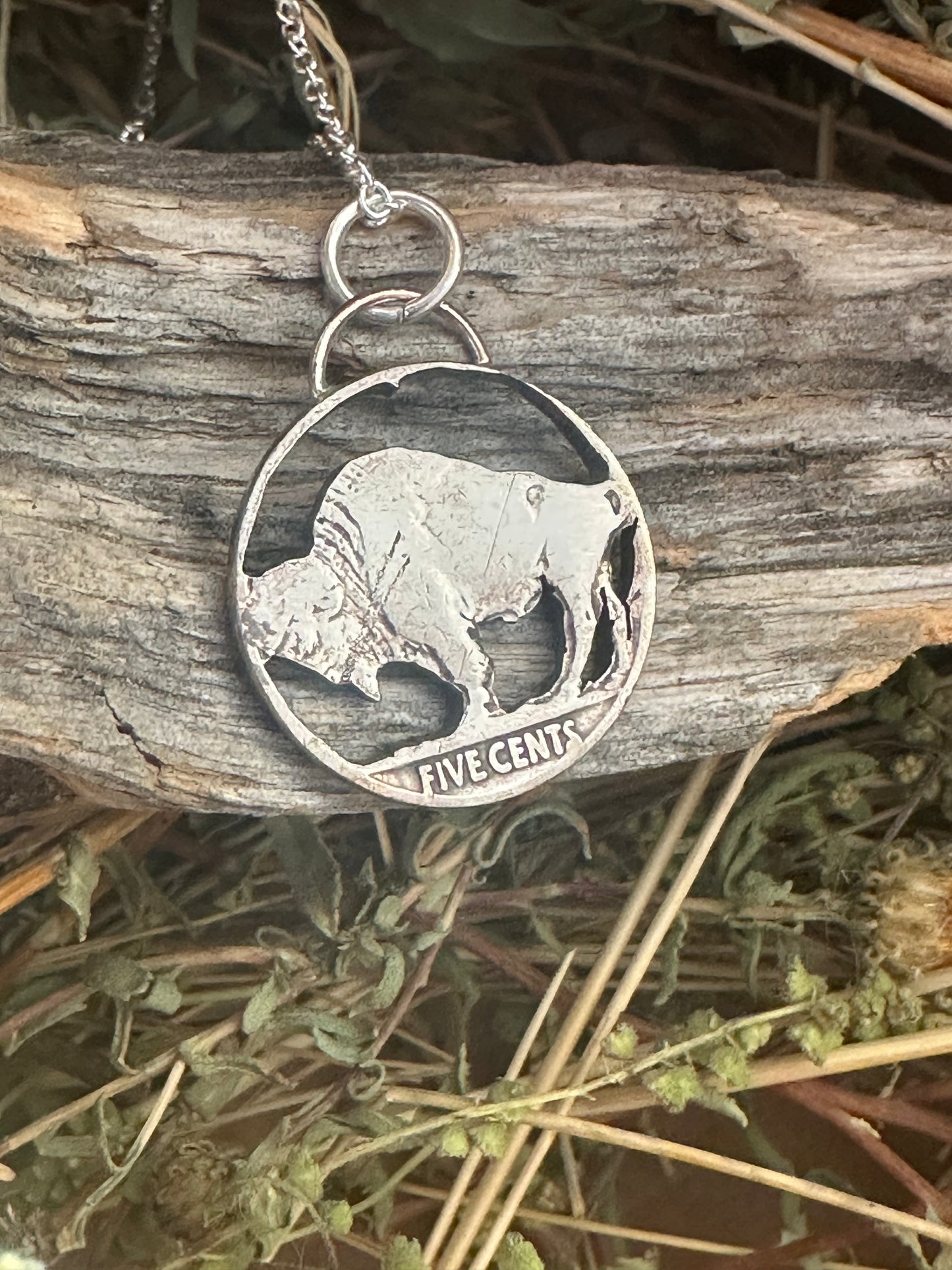 Buffalo nickel necklace