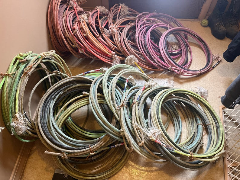 Used lariat rope, used cowboy ropes, ropes for crafts,lasso