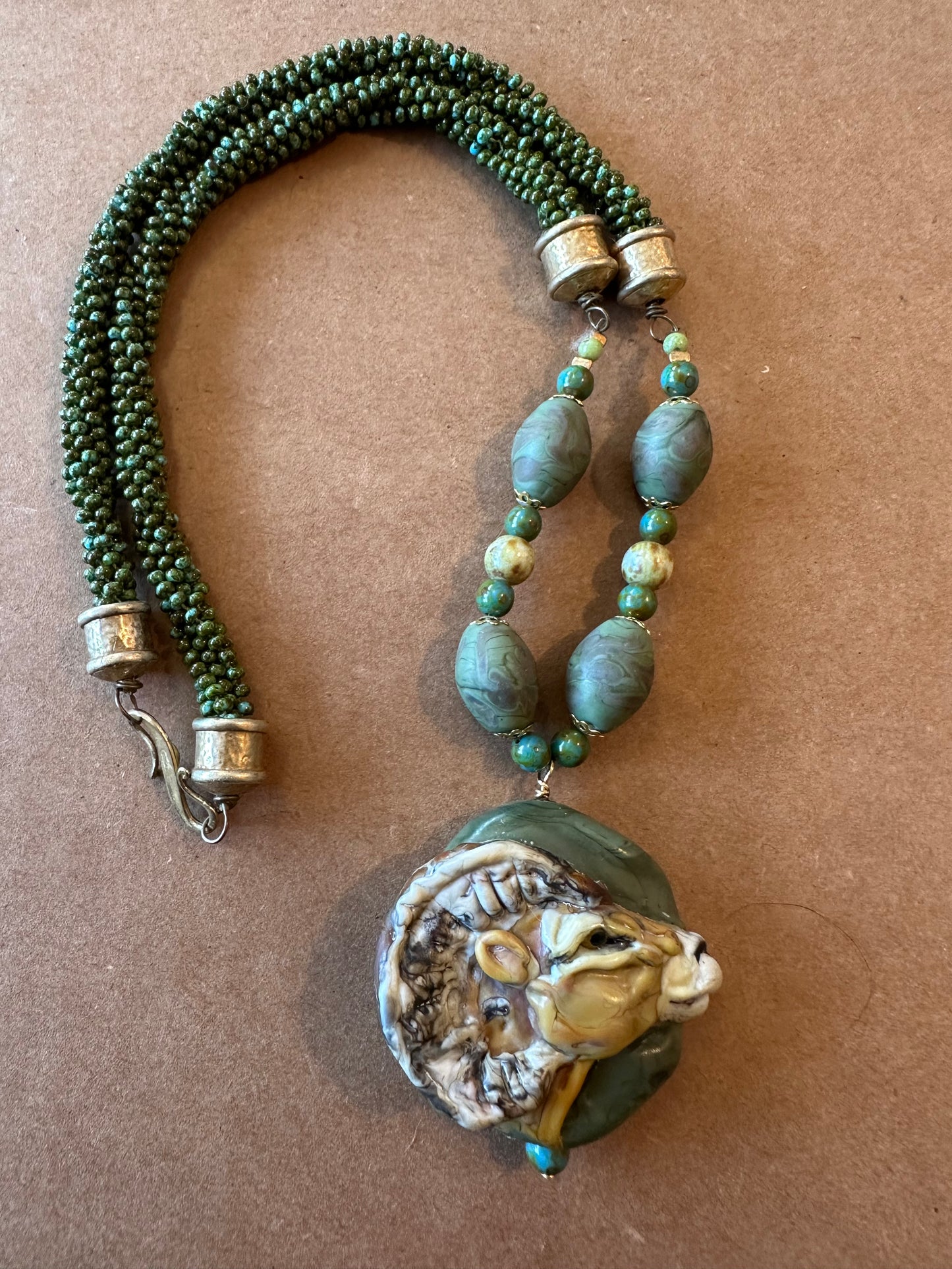 Bighorn sheep necklace