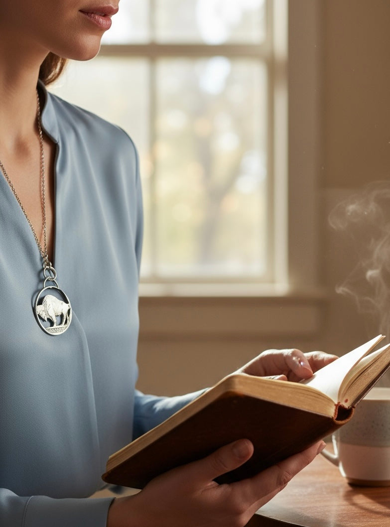 Buffalo nickel necklace