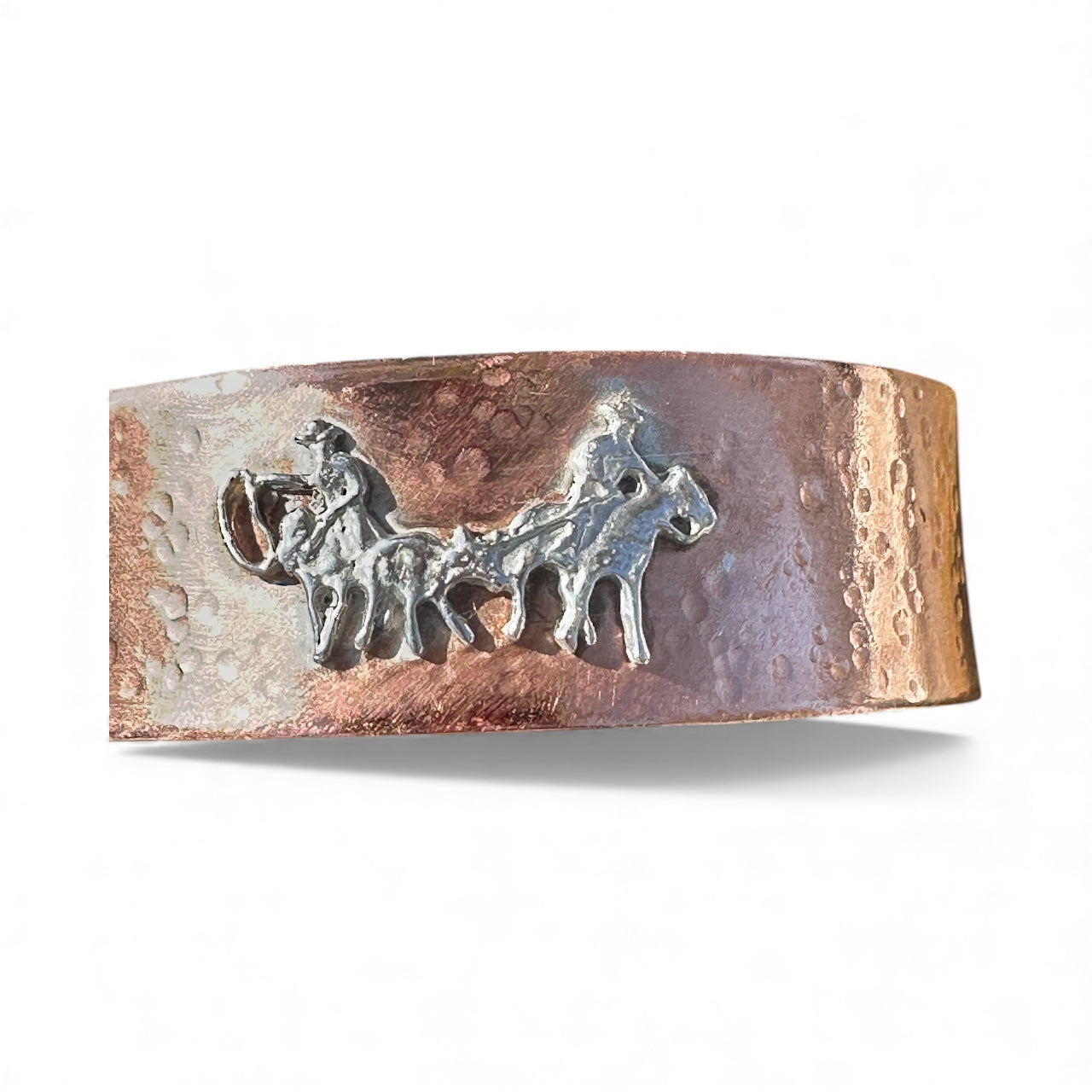 Copper & Sterling Silver cowboys Cuff – Western Artisan Bracelet