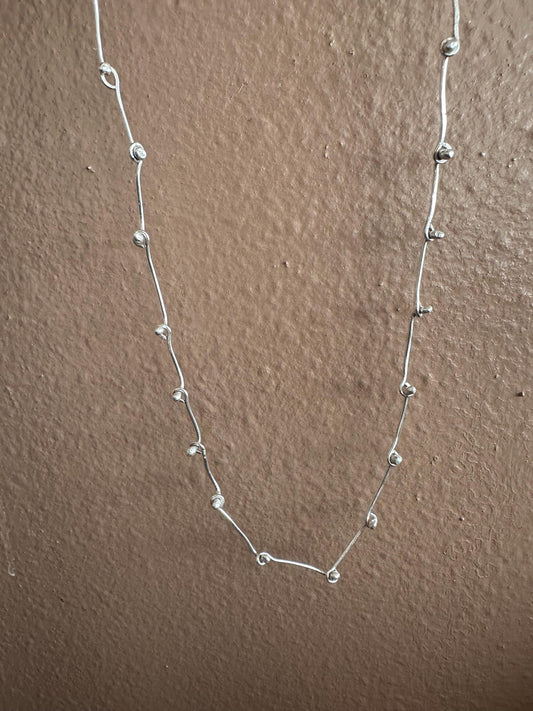 Silver hat band, sterling silver hat chain, artisan silver hat band