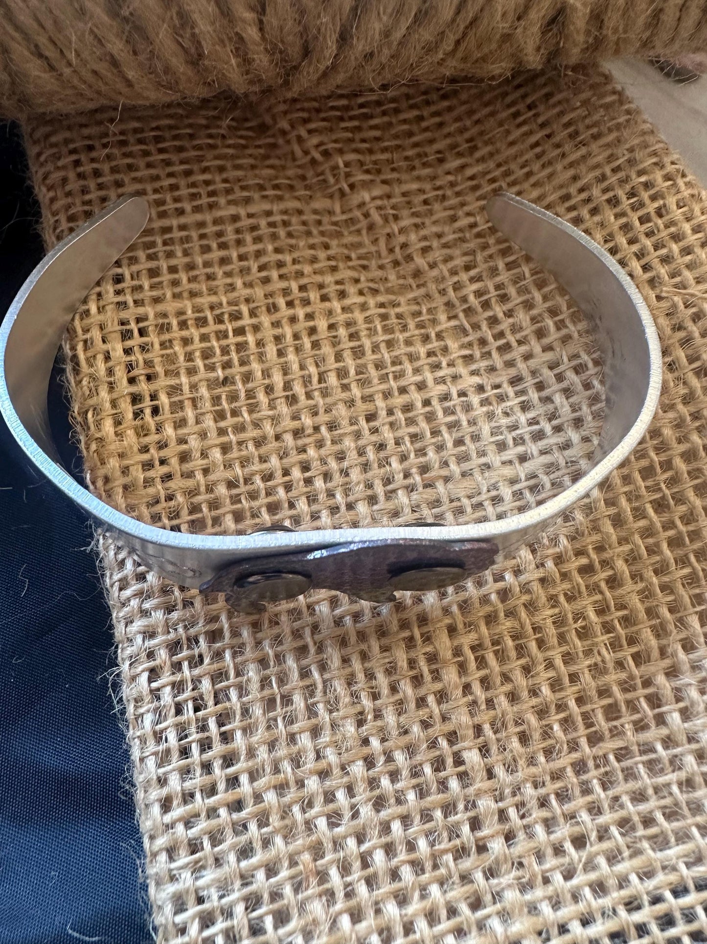 Enameled Buffalo cuff
