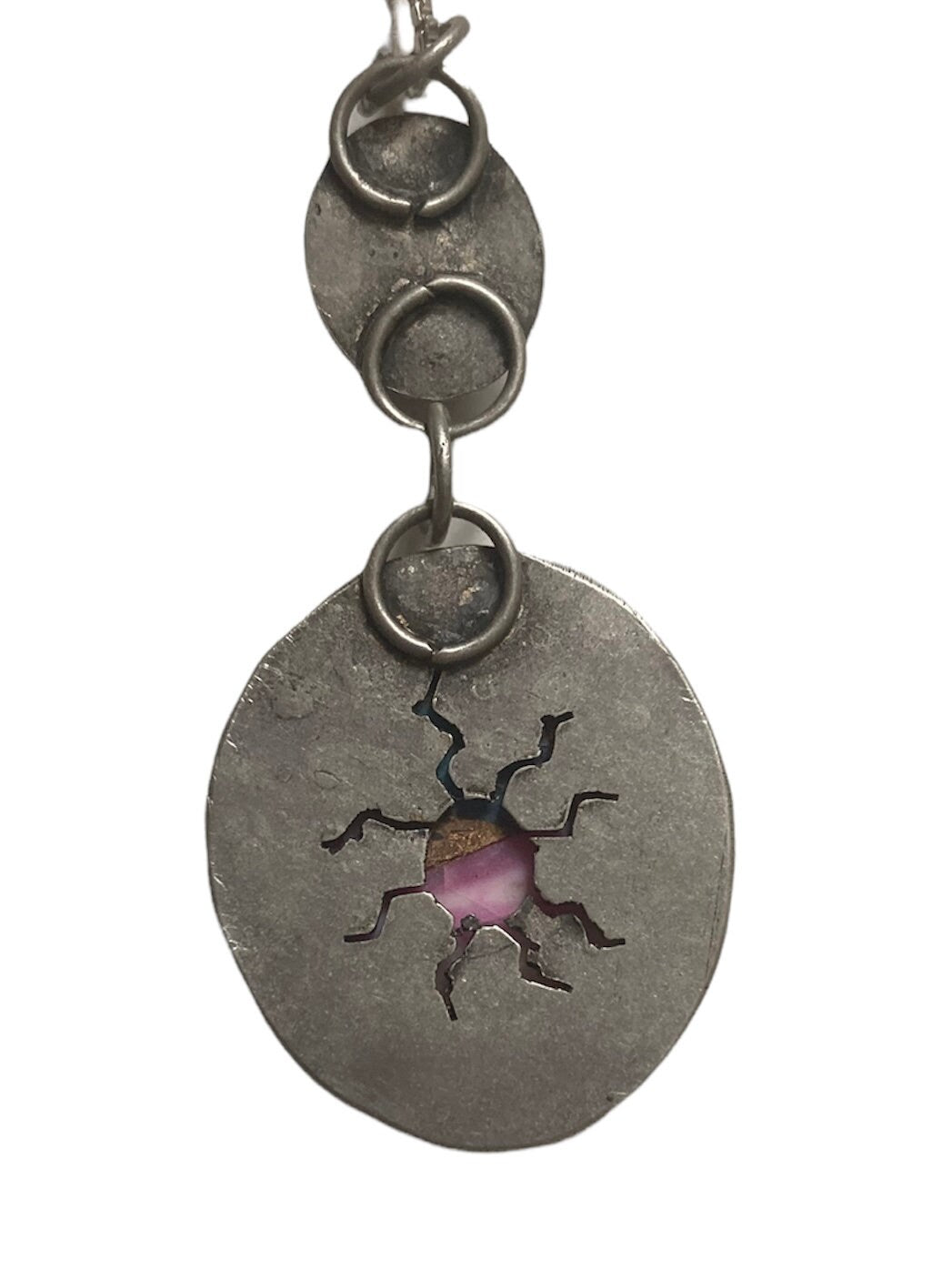 Turquoise spiny oyster with amethyst