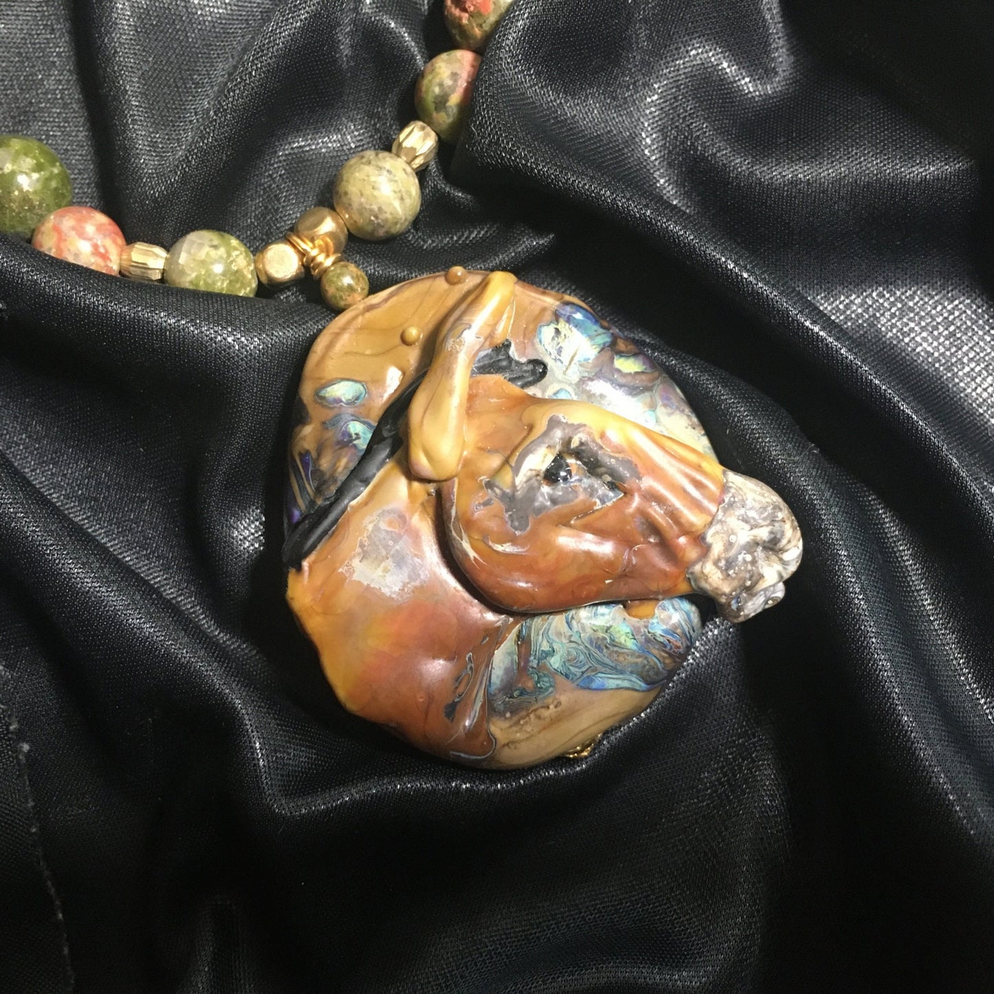 Molly the mule necklace and earrings