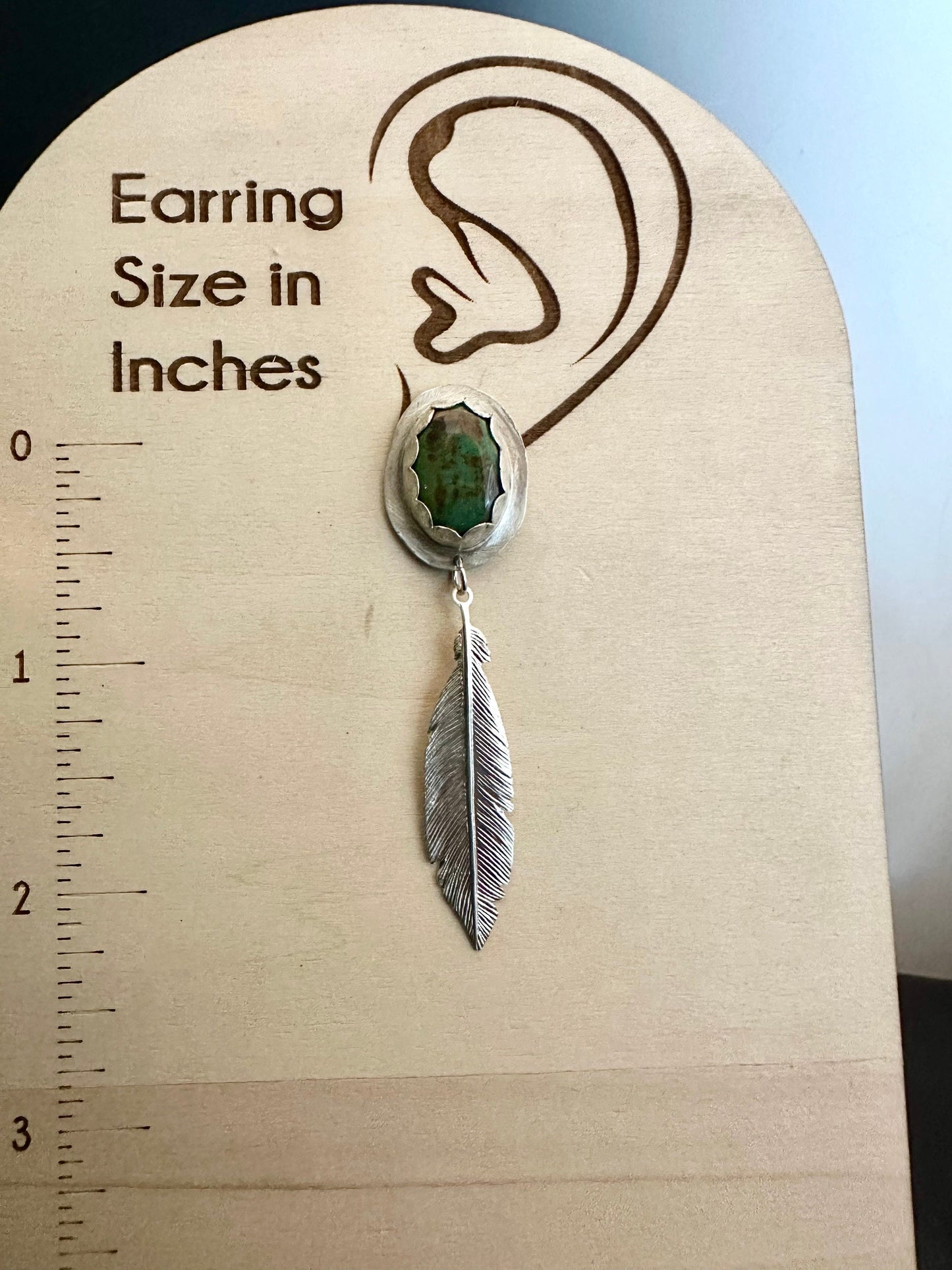 Kingman Turquoise post earrings