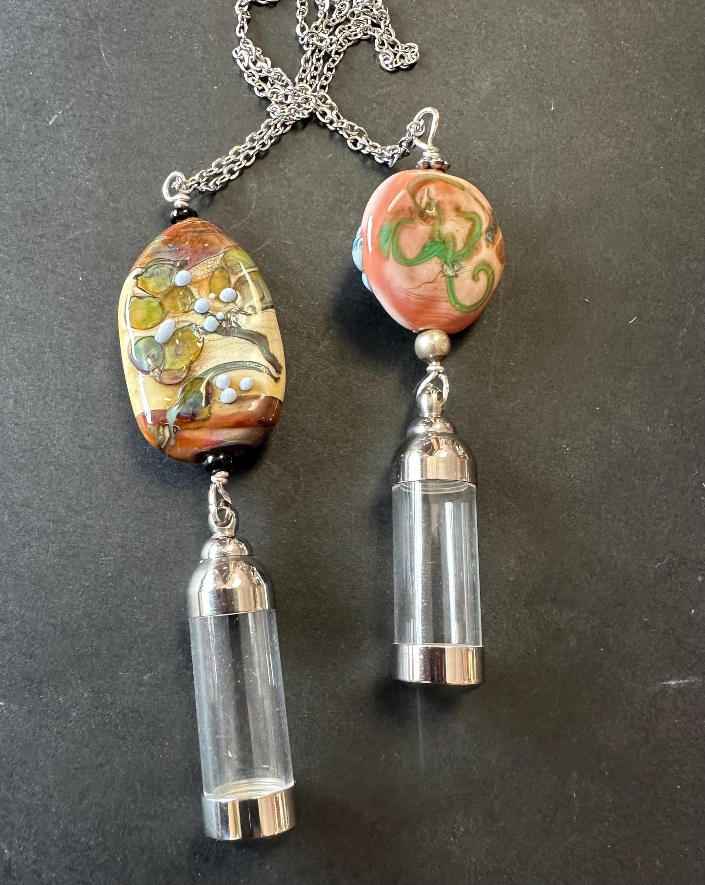 Keepsake jewelry, cremains necklace, urn jewelry, memento jewelry,pill bottle,