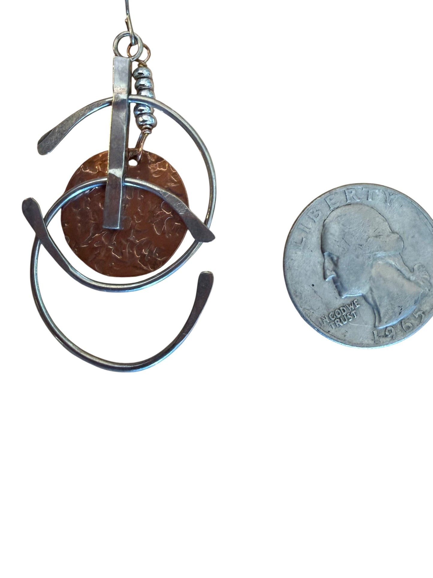 Wind & Wire – Kinetic Copper and Sterling Silver Earrings