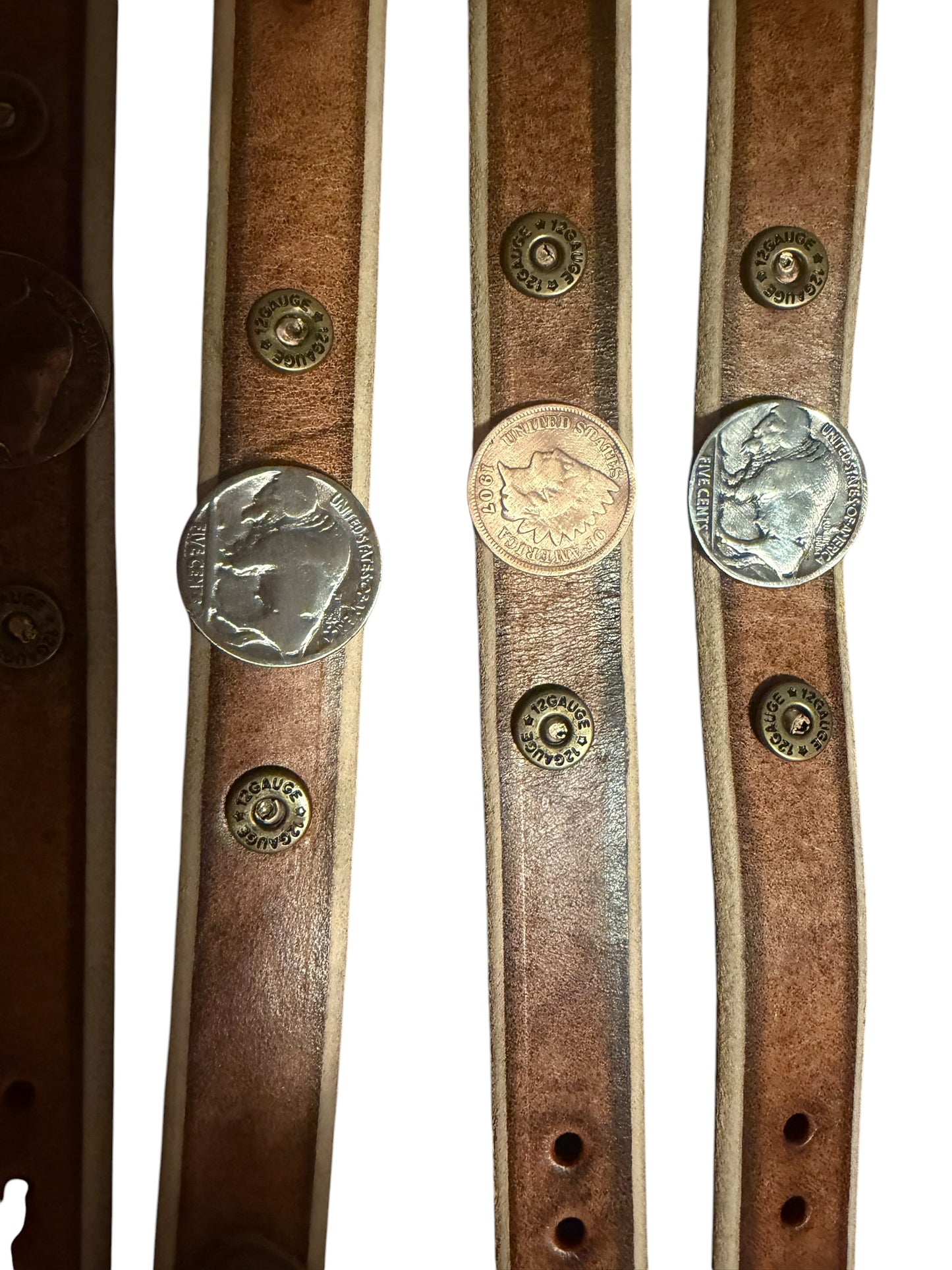 Buffalo nickel adjustable Leather Bracelet