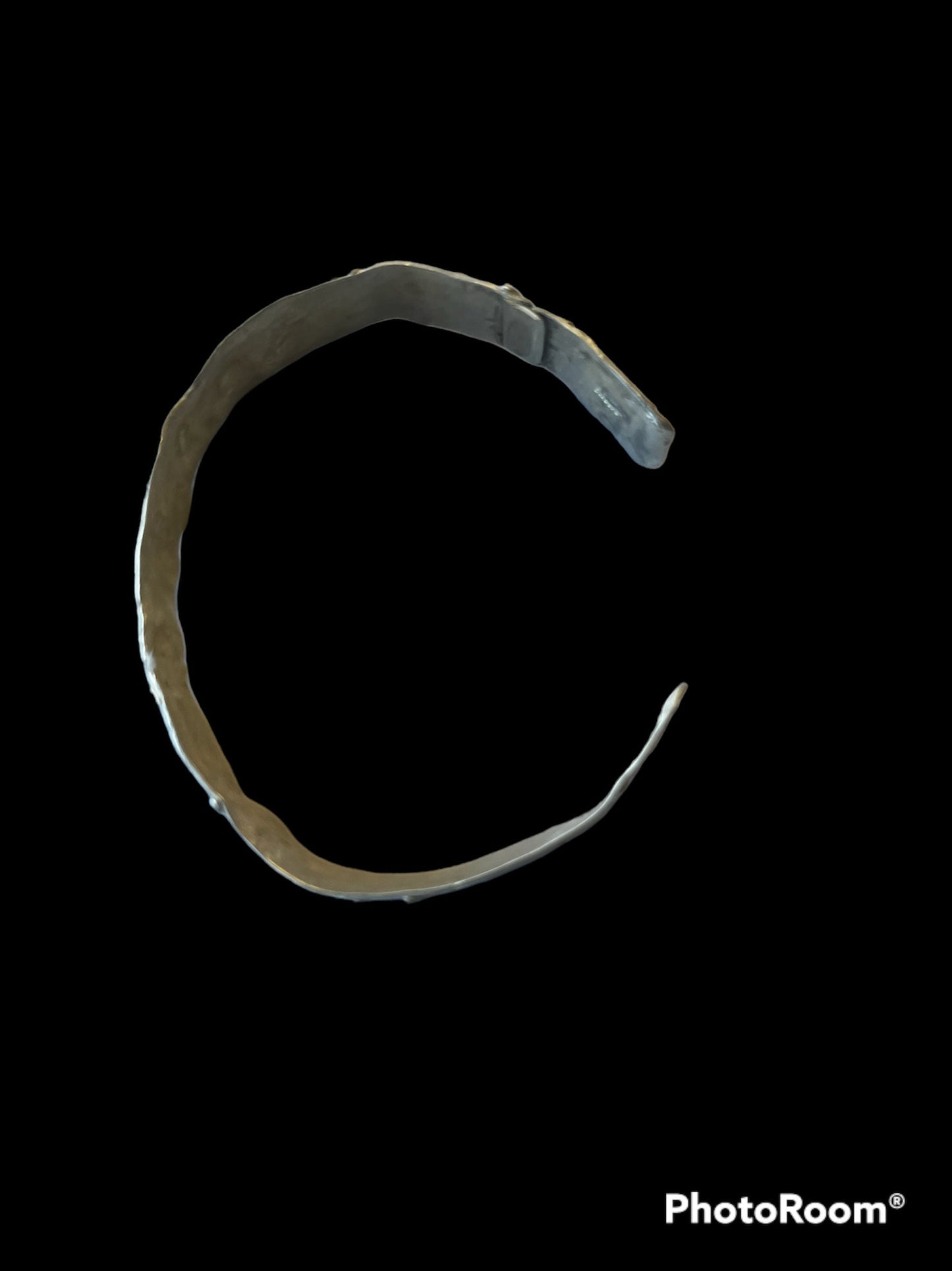 Leftovers fused silver cuff, artisan sterling cuff