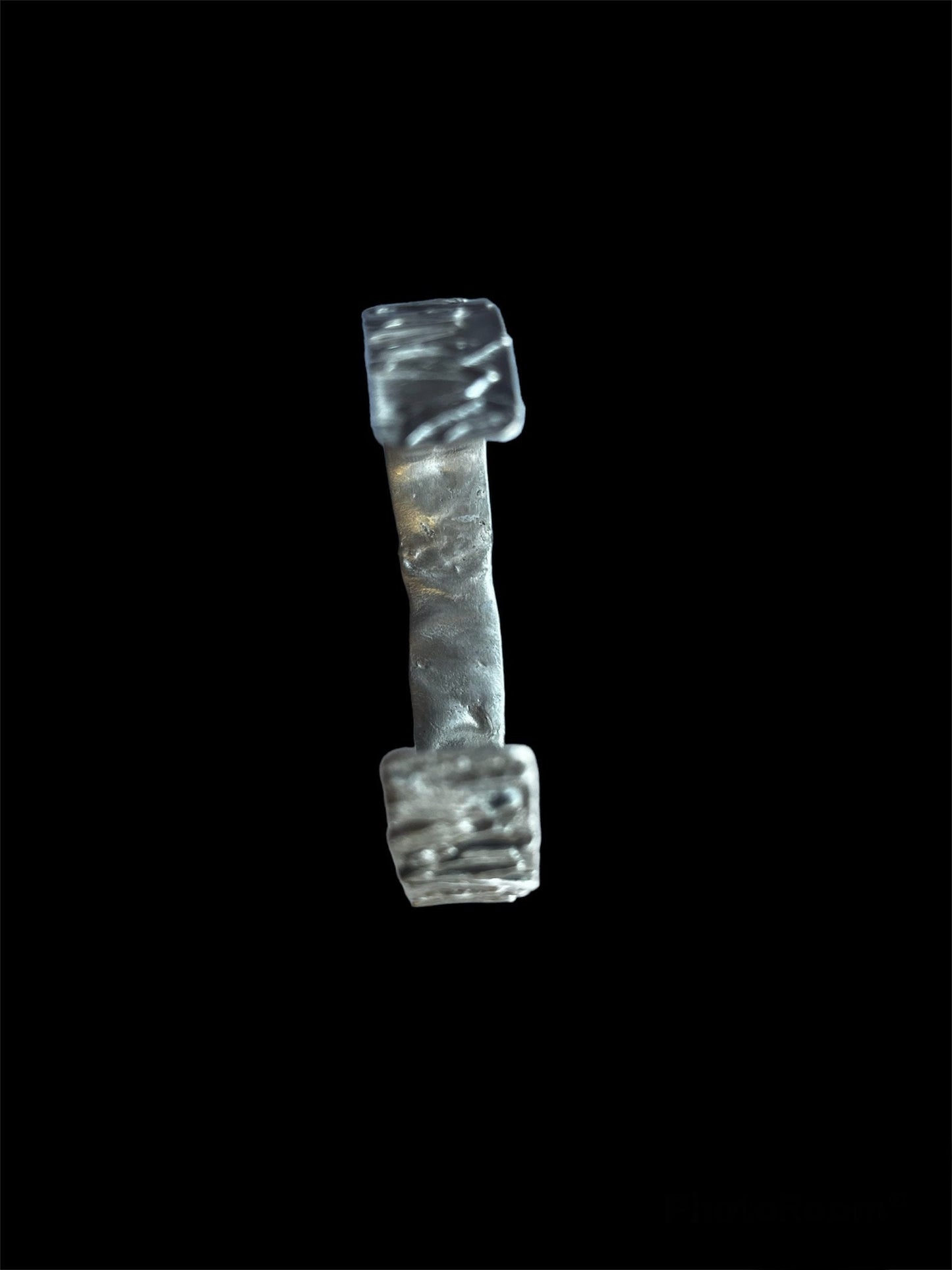 Leftovers fused silver cuff, artisan sterling cuff