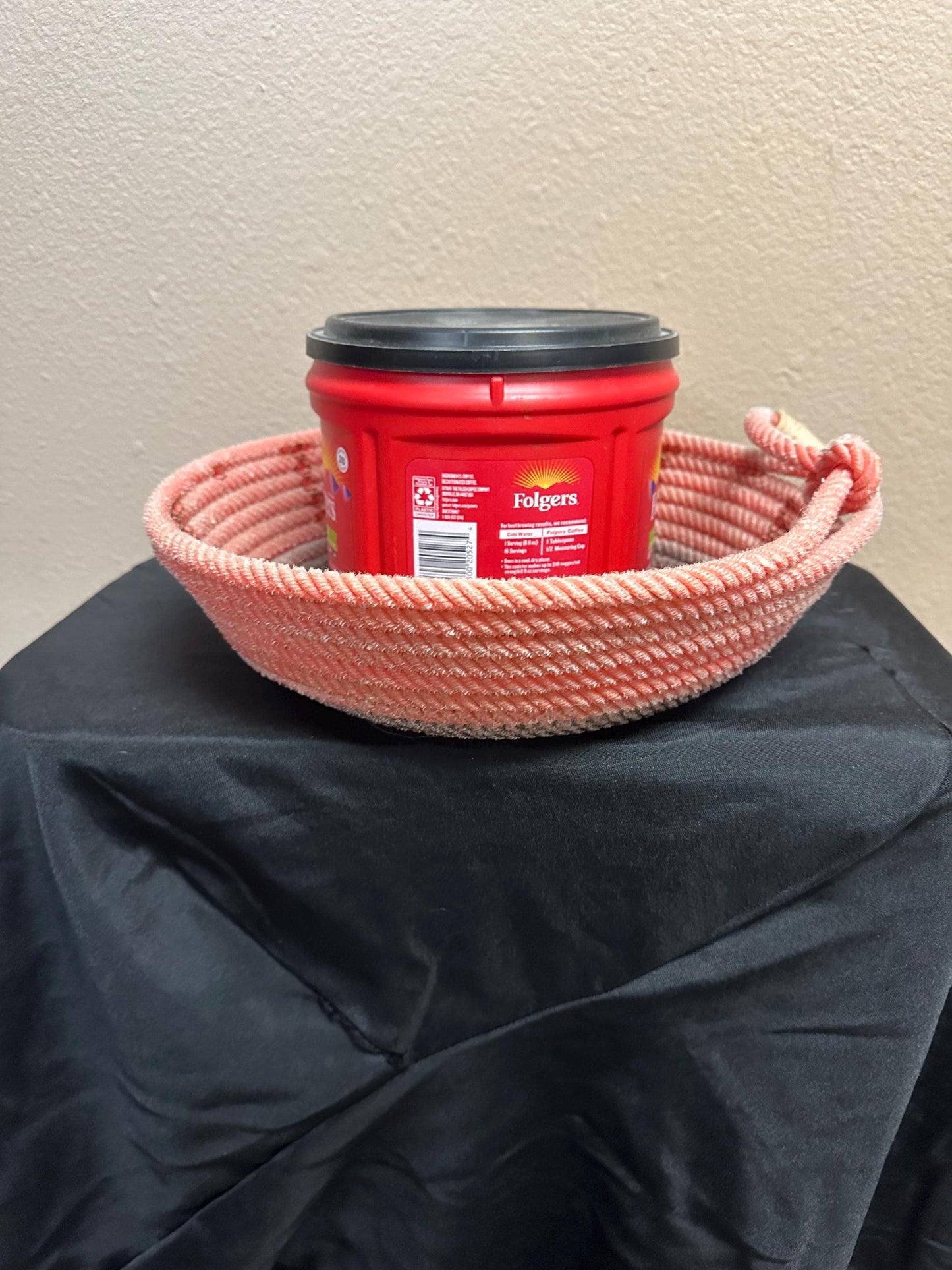 Z-4 lariat rope basket rusty orange