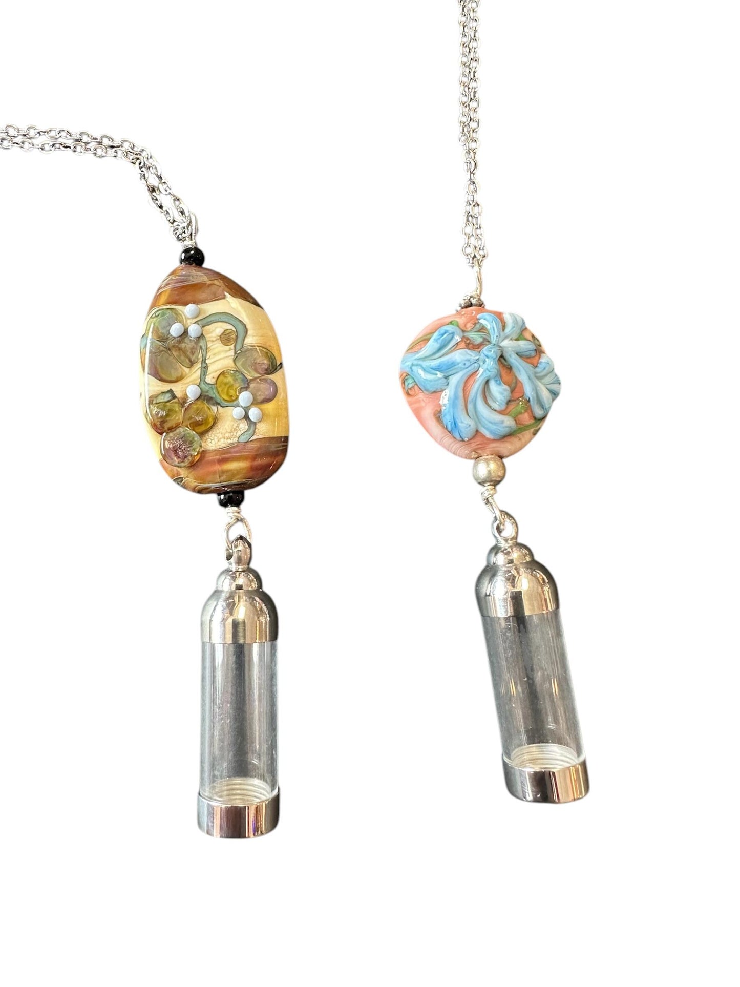 Keepsake jewelry, cremains necklace, urn jewelry, memento jewelry,pill bottle,