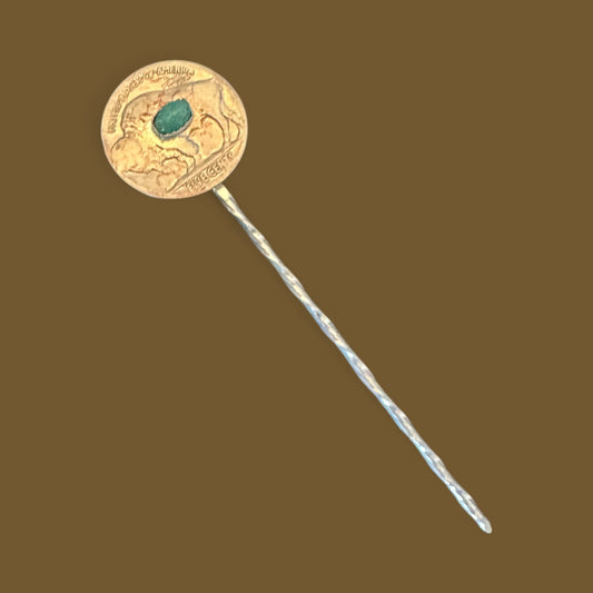 buffalo hat pick,  Buffalo nickel hat pin, cowboy toothpick