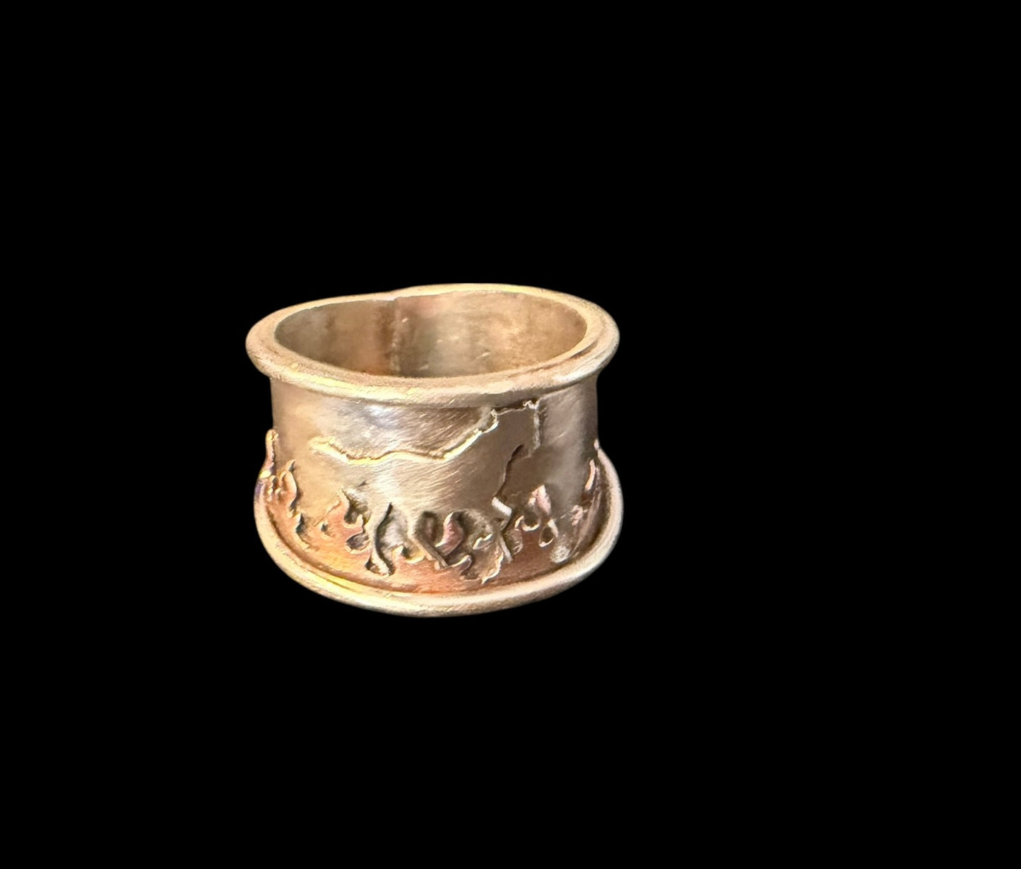 Year of the Fire Horse Ring – Sterling Silver & Copper | Size 8