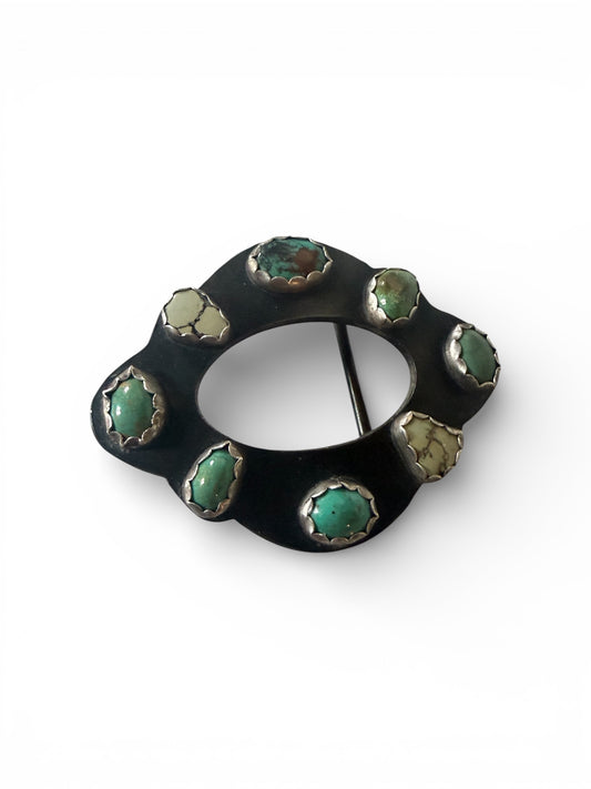 Green turquoise Belt Buckle