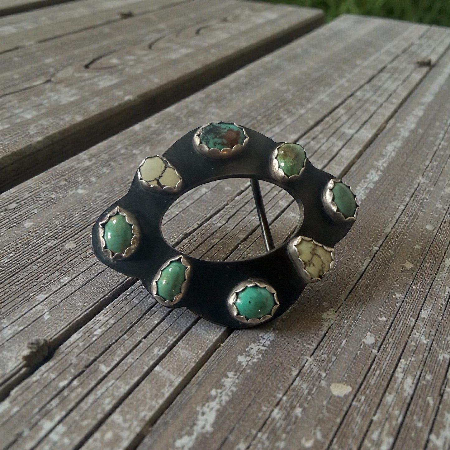 Green turquoise Belt Buckle