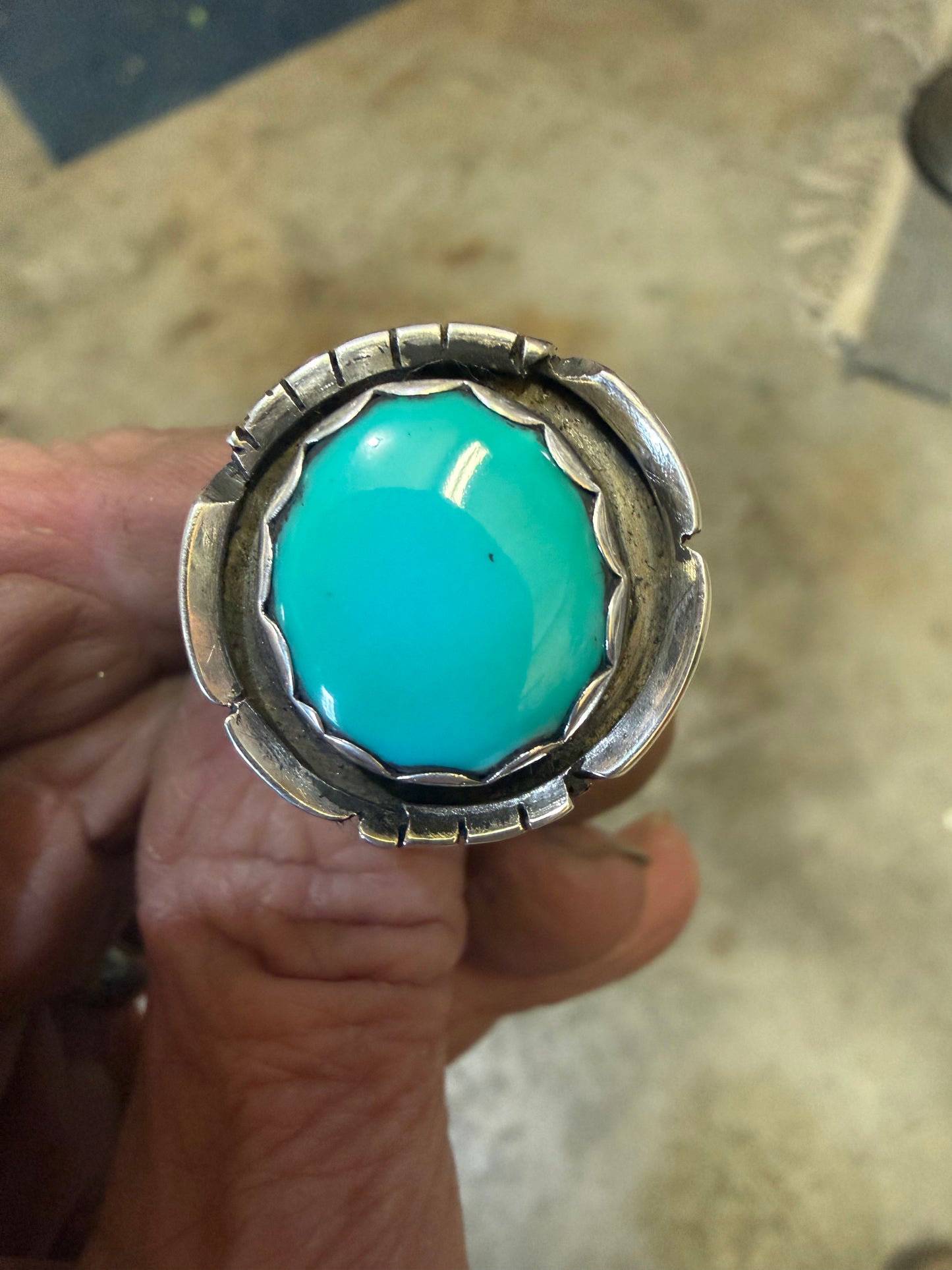 Cloud Mountain Turquoise Statement Ring