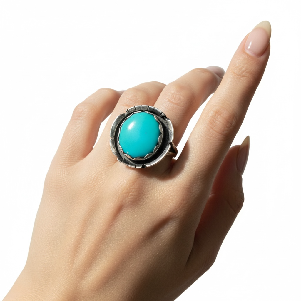 Cloud Mountain Turquoise Statement Ring