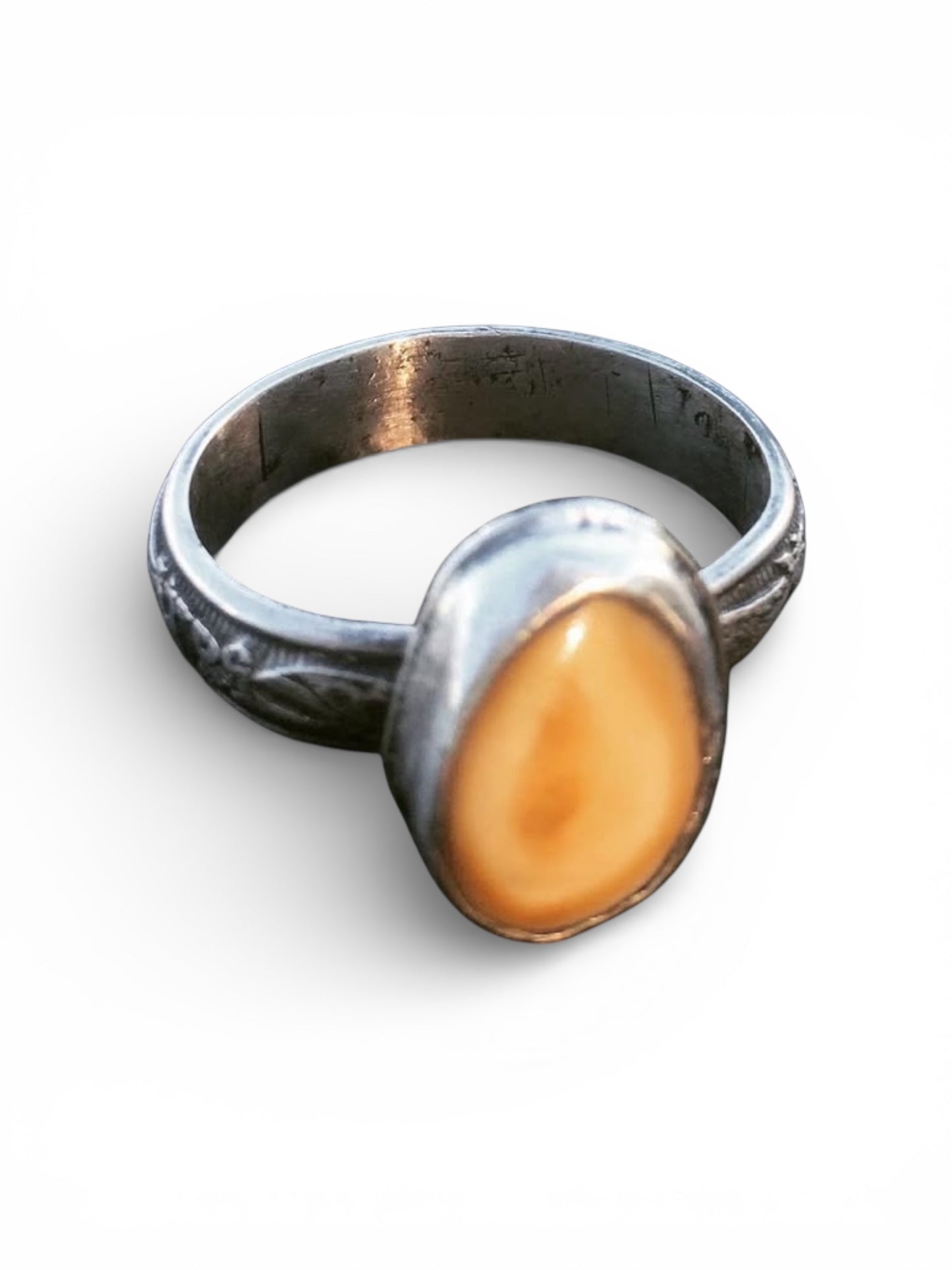 Custom Elk Ivory Ring