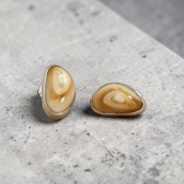 Elk Ivory Post Earrings