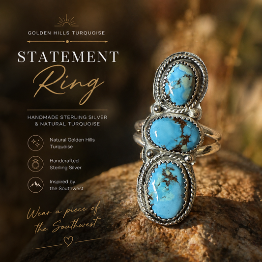 Golden Hills Statement Ring