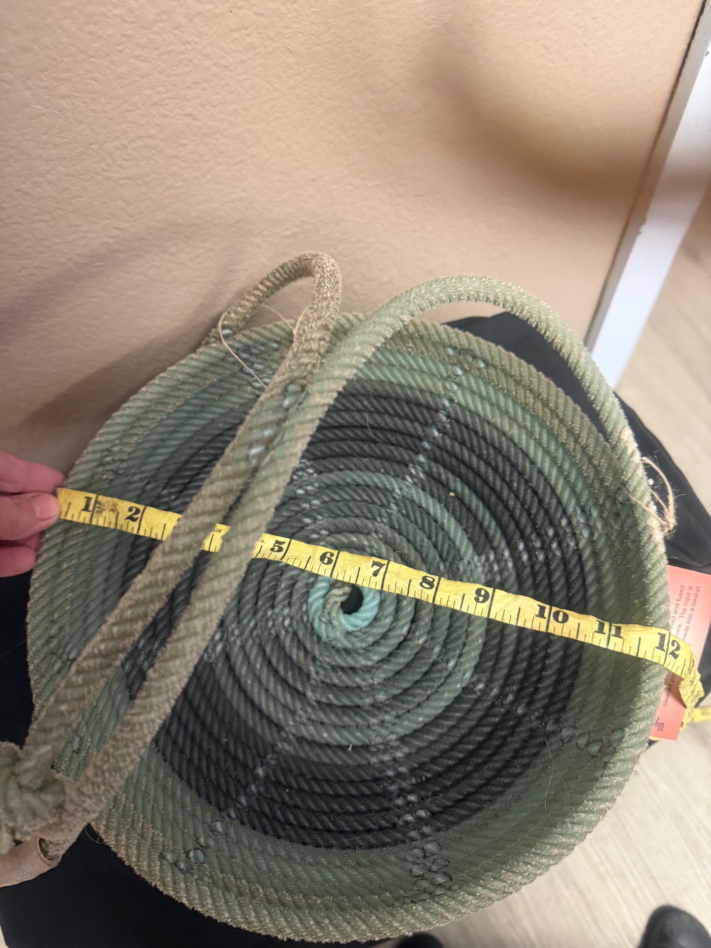 G-3 sage turquoise lariat rope basket