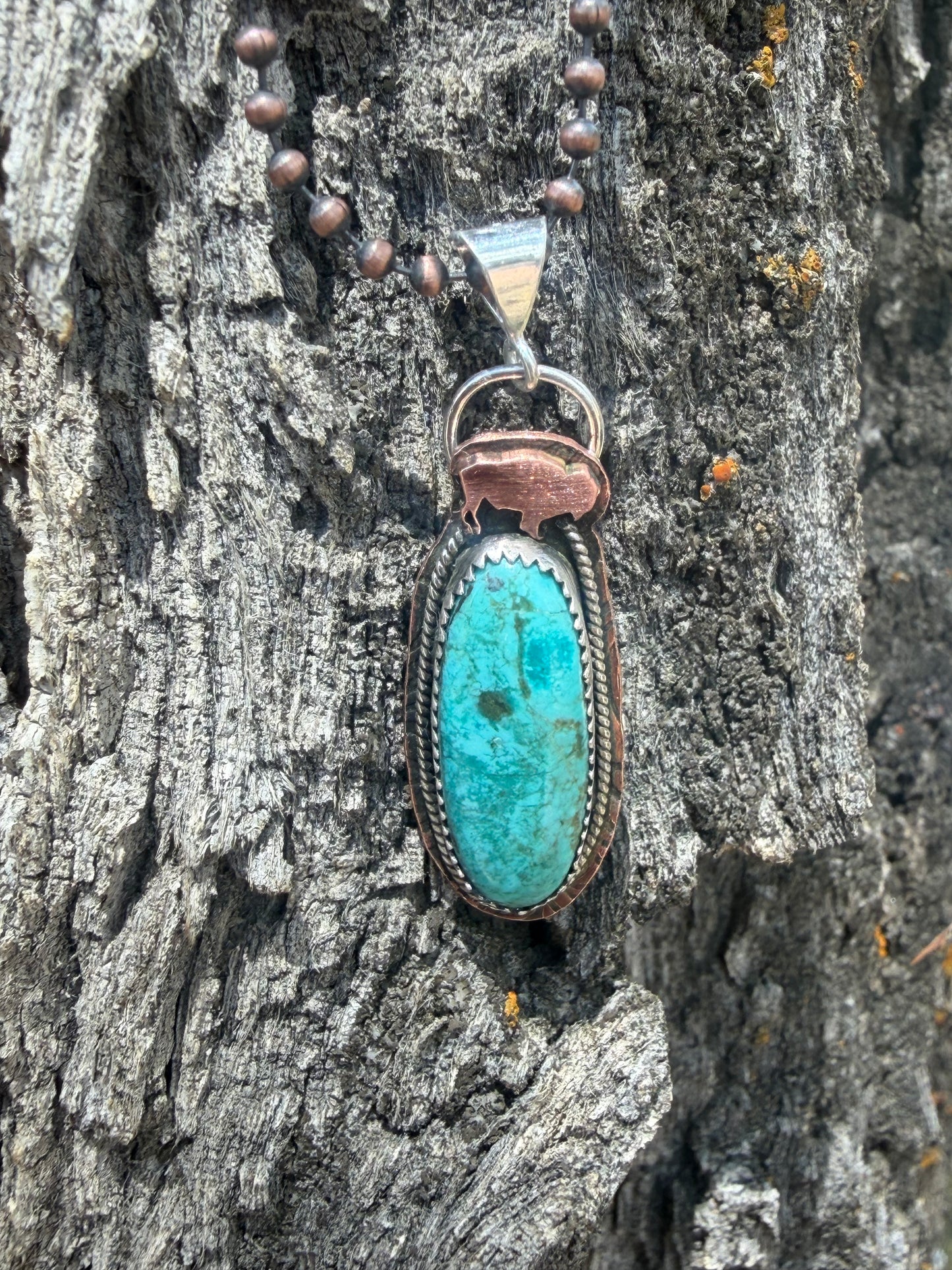 Whitewater turquoise with buffalo