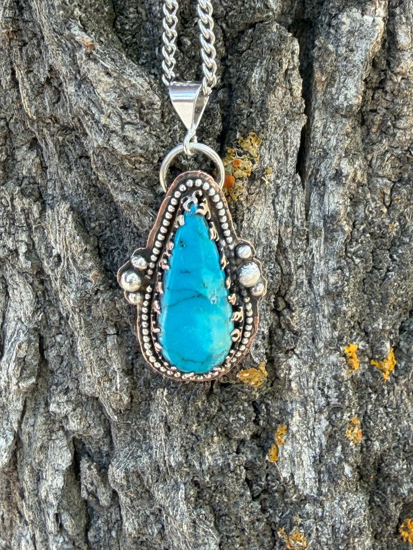 Blue Bandit turquoise necklace