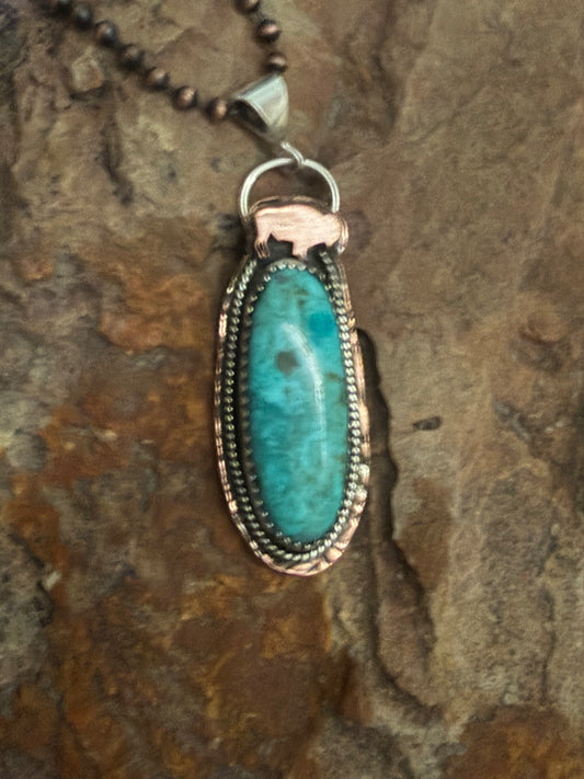 Whitewater turquoise with buffalo