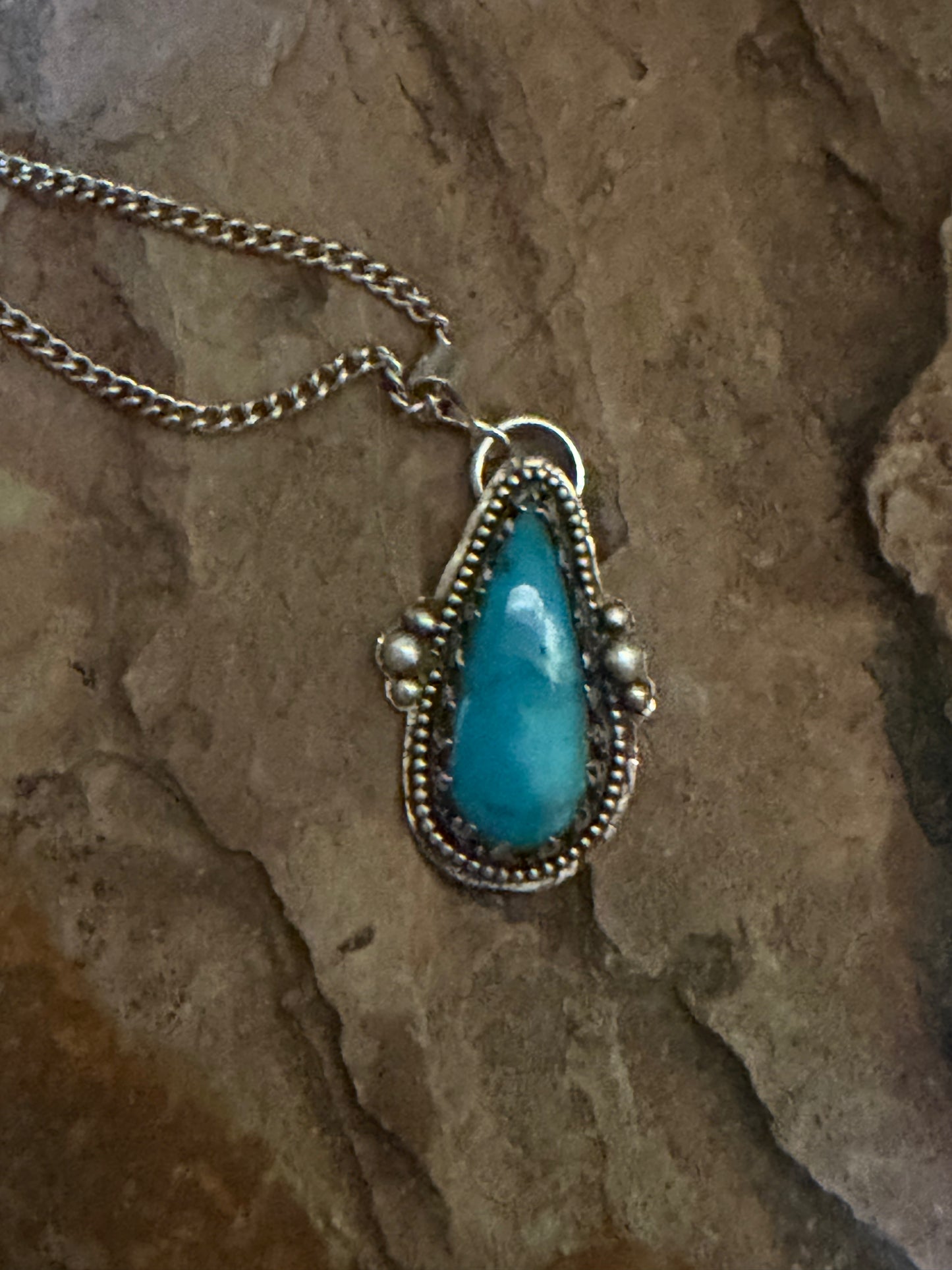 Blue Bandit turquoise necklace