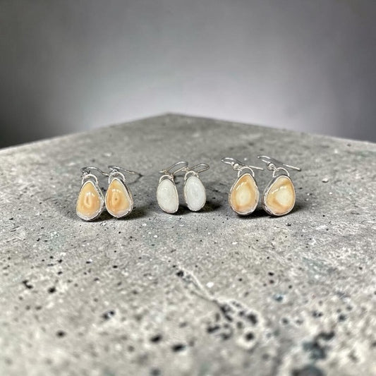 Custom Elk Ivory Earrings