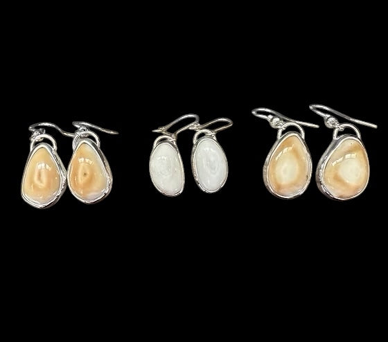 Custom Elk Ivory Earrings