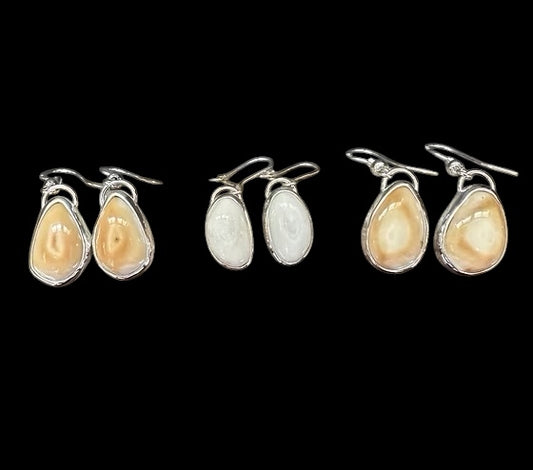 Custom Elk Ivory Earrings