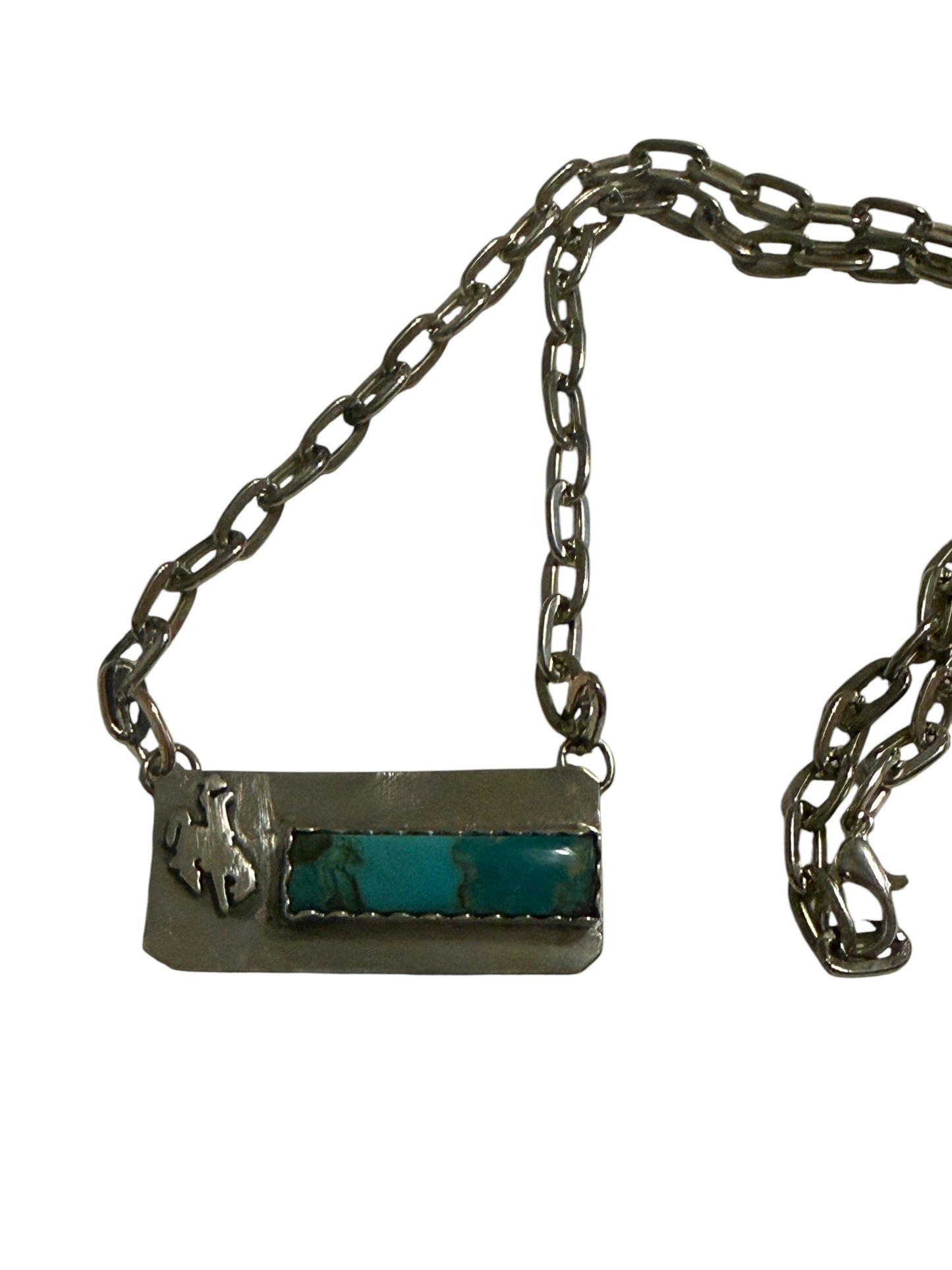 Bucking Horse with kingman Turquoise