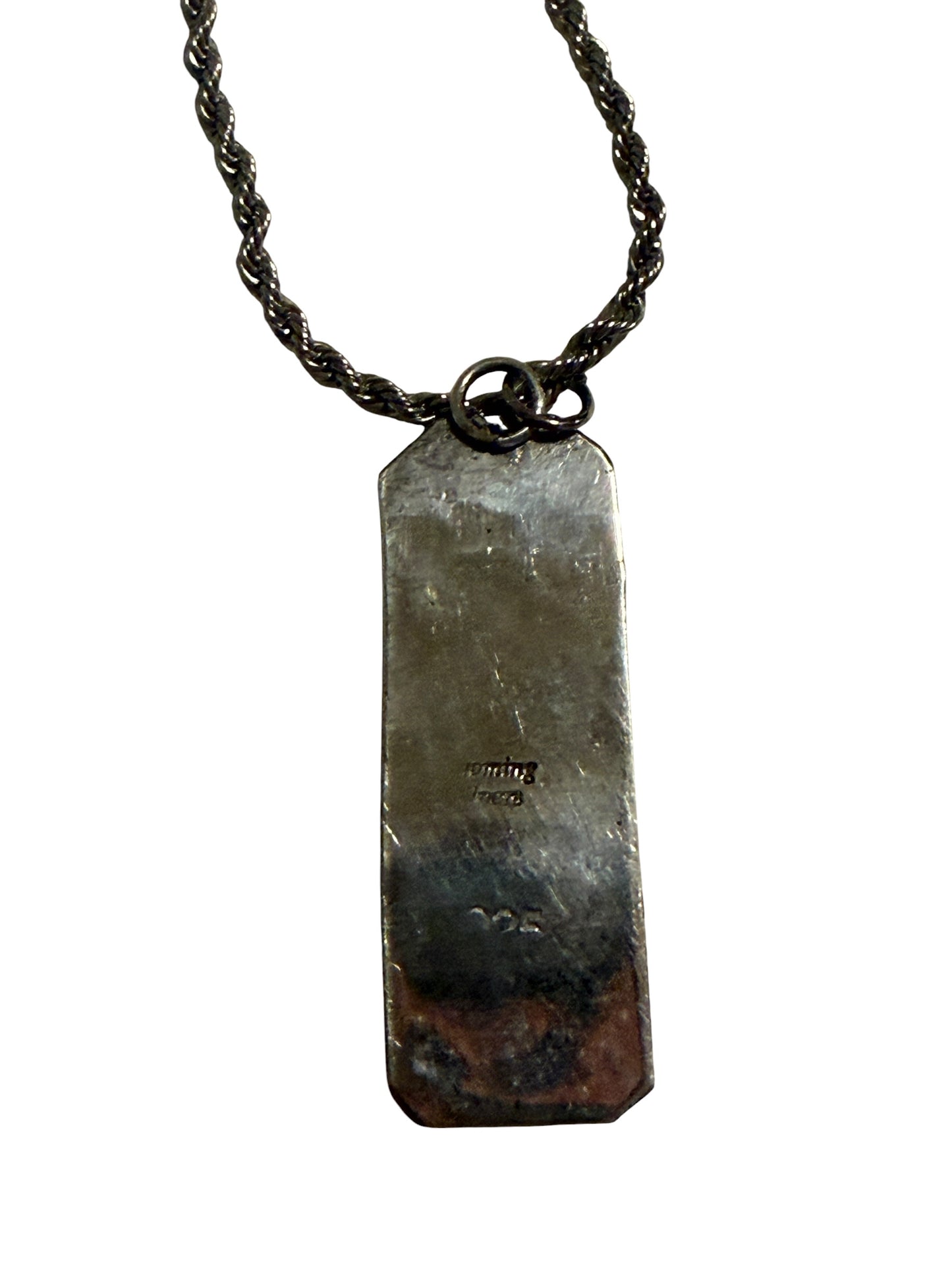 Bucking Horse with Blue Kingman Turquoise