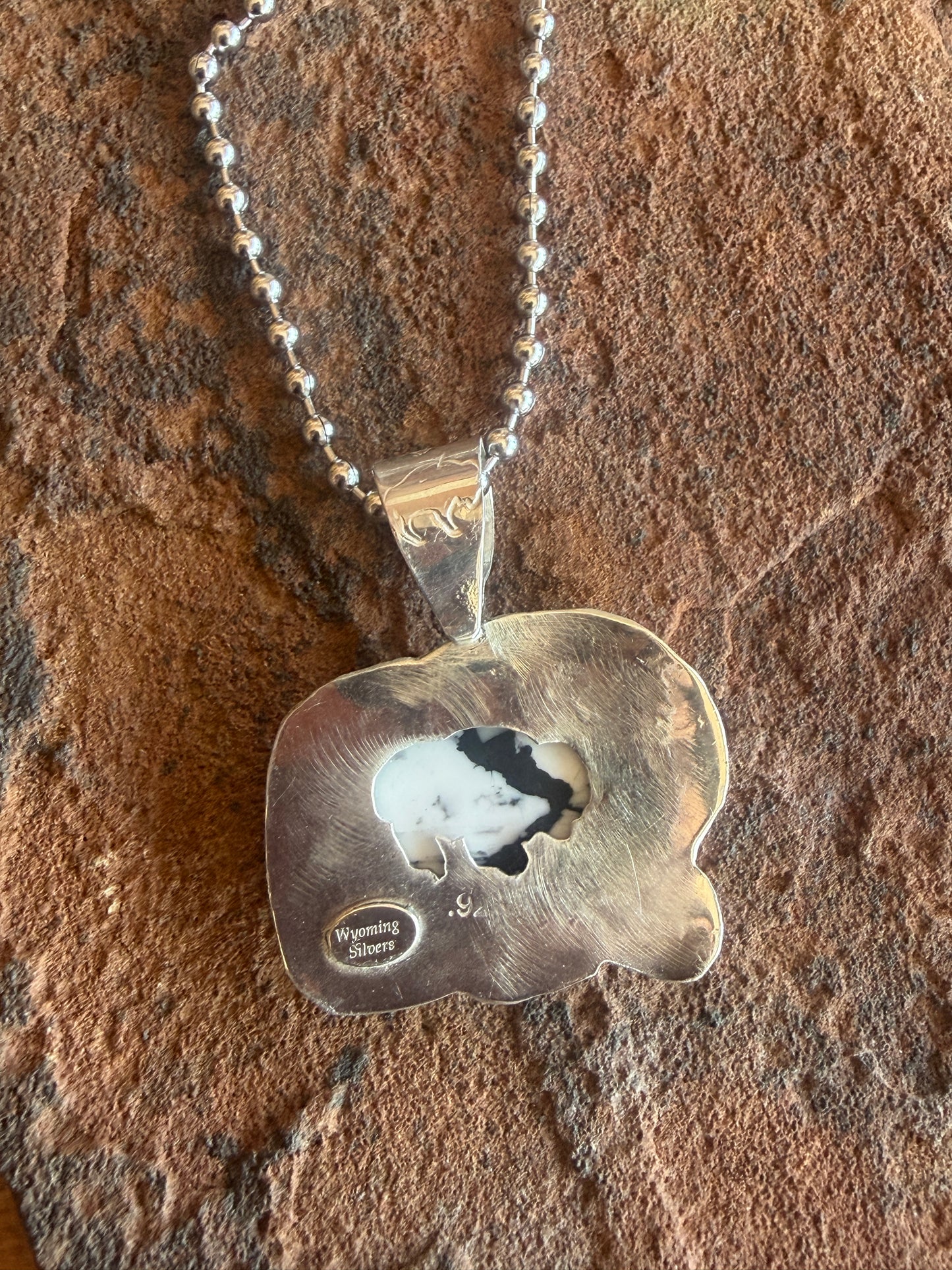 White Buffalo Statement Necklace | Handmade Sterling Silver (Copy)