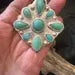 Statement jewelry,  Handmade Carico Lake Turquoise Pendant , Sterling Silver Southwestern Jewelry, Boho Statement Necklace, Turquoise Gift for Her