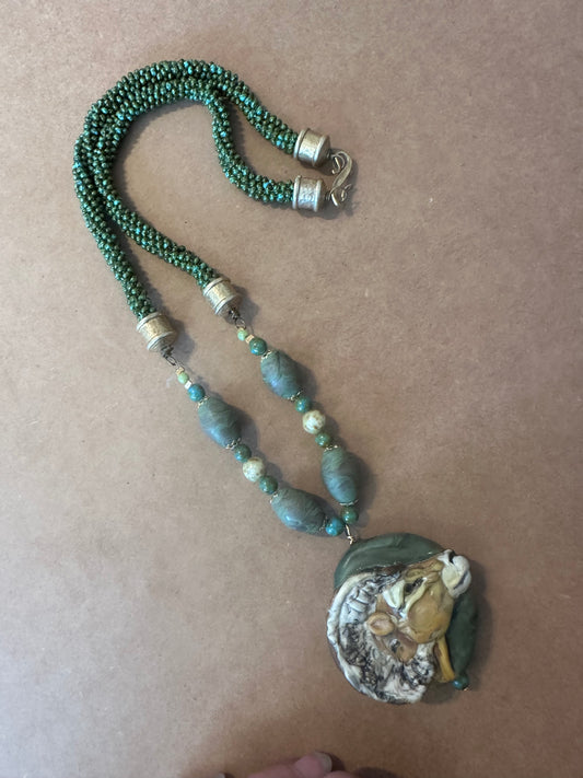 Bighorn sheep necklace