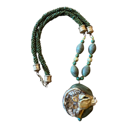 Bighorn sheep necklace