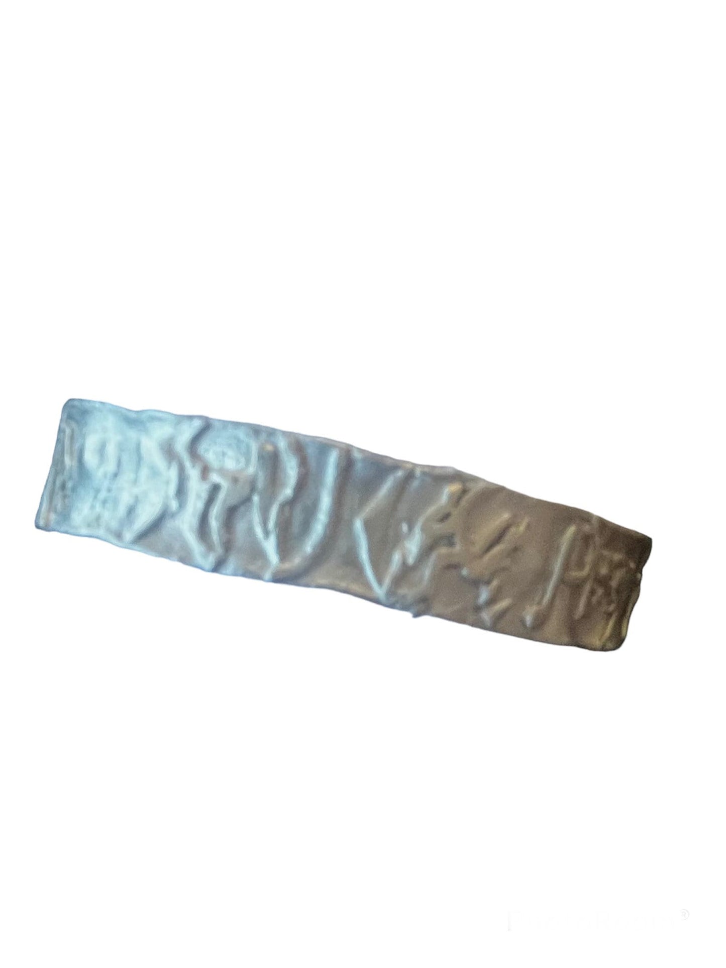 Leftovers fused silver cuff, artisan sterling cuff