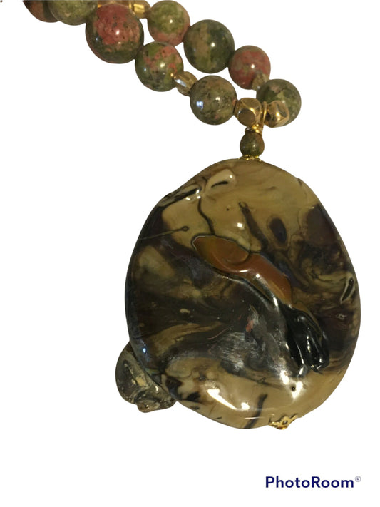 Molly the mule necklace and earrings